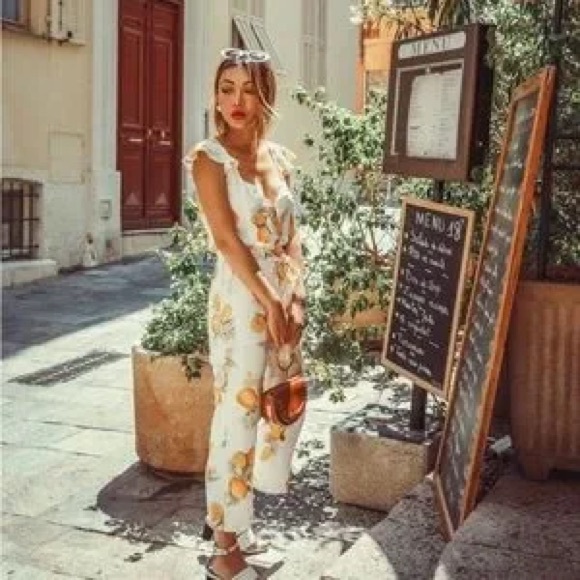 For Love and Lemons Limonada Jumpsuit S - Picture 4 of 7